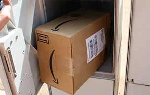 Amazon package in mailbox