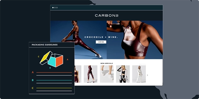 A case study presentation on a computer screen showing the significant improvement of a luxury athleisure retailer's fill rate with MasonHub's solutions.