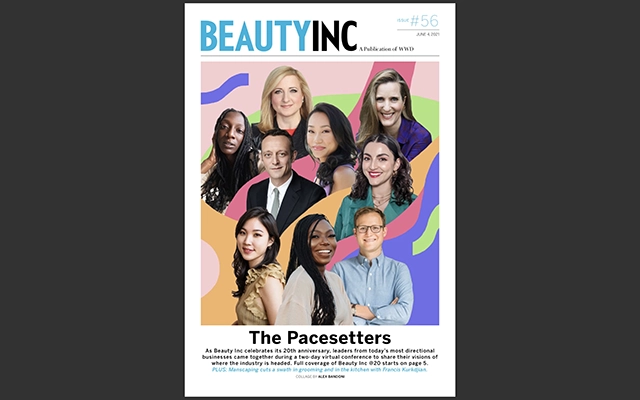WWD's Beauty Inc issue 56 cover featuring pacesetters in the industry